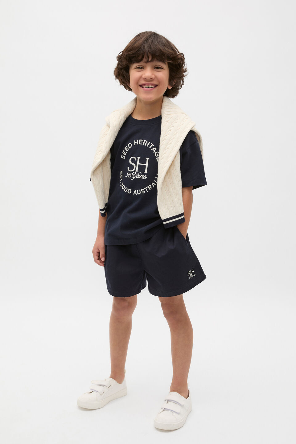 Heritage Logo Tee  Twilight Blue