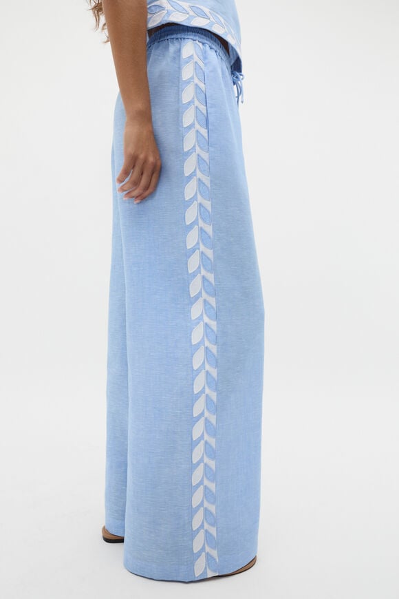 Motif Trim Pant  Cornflower Blue Crossdye  hi-res