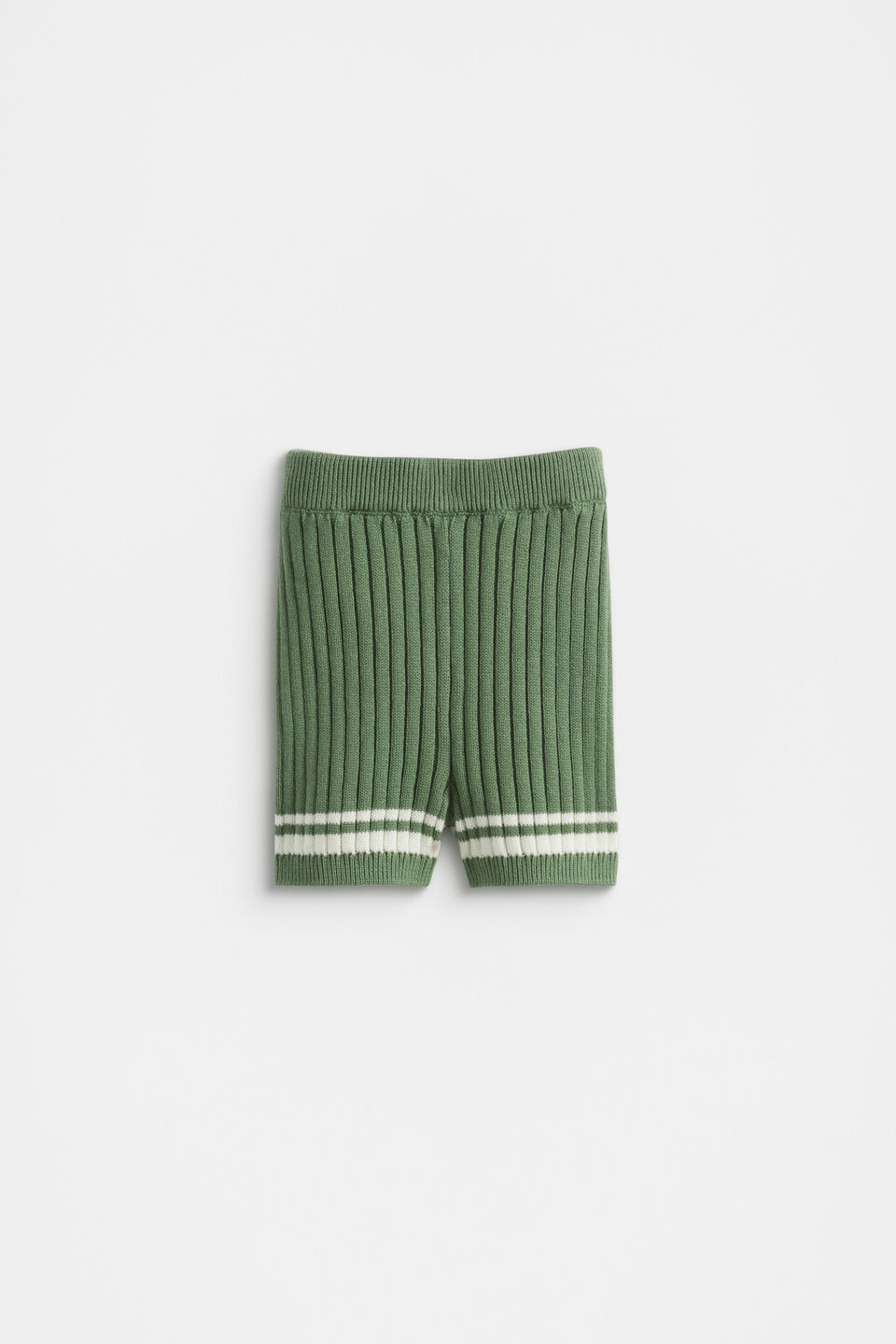 Rib Knit Short  Fern