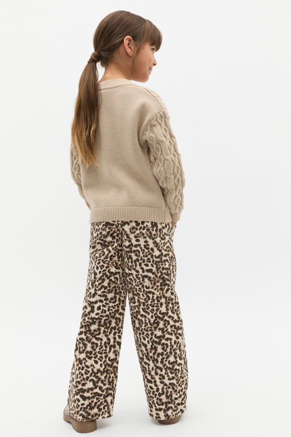 Cable Knit Cardigan  Caramel Marle  hi-res