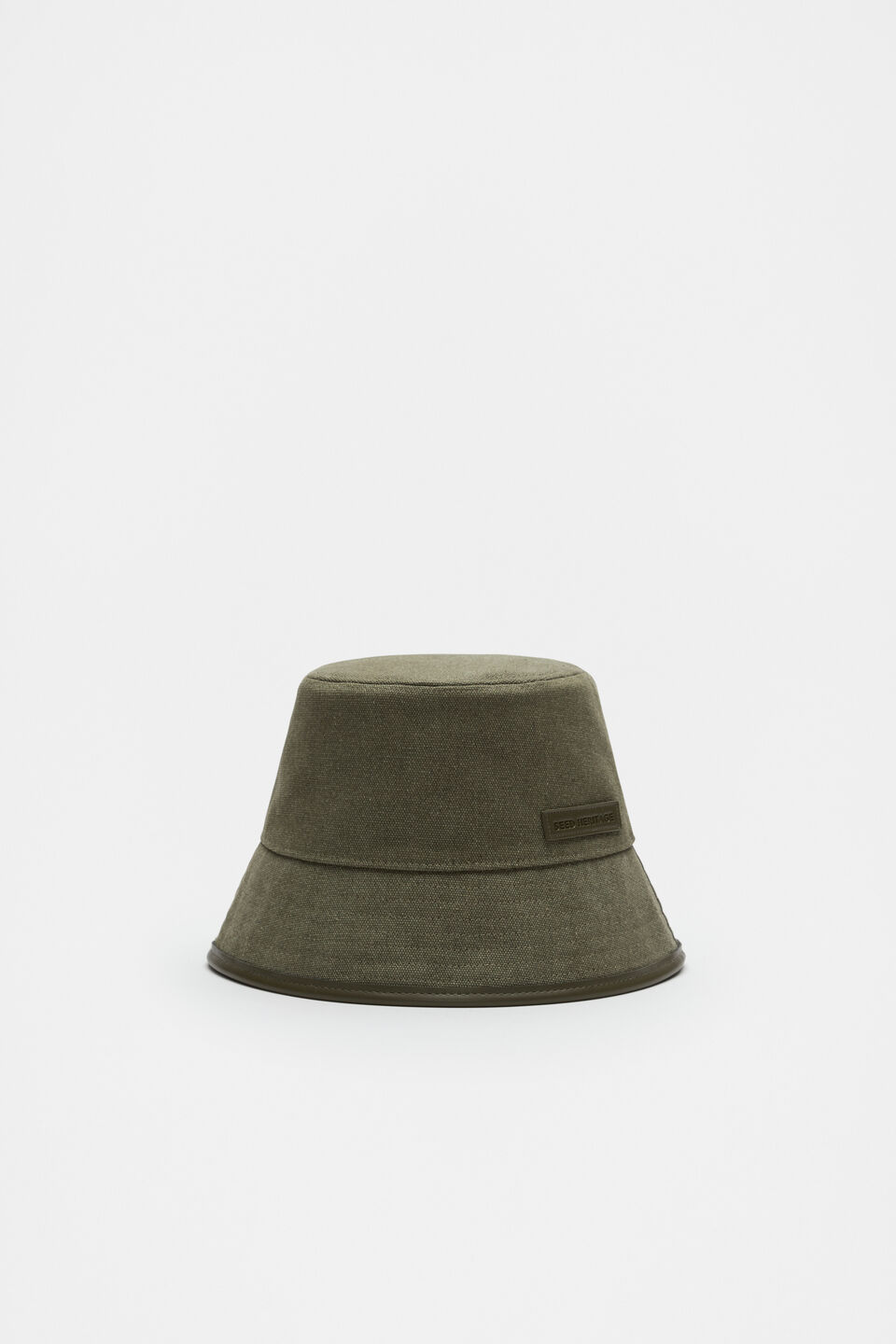 Trim Detail Bucket Hat  Olive Leaf