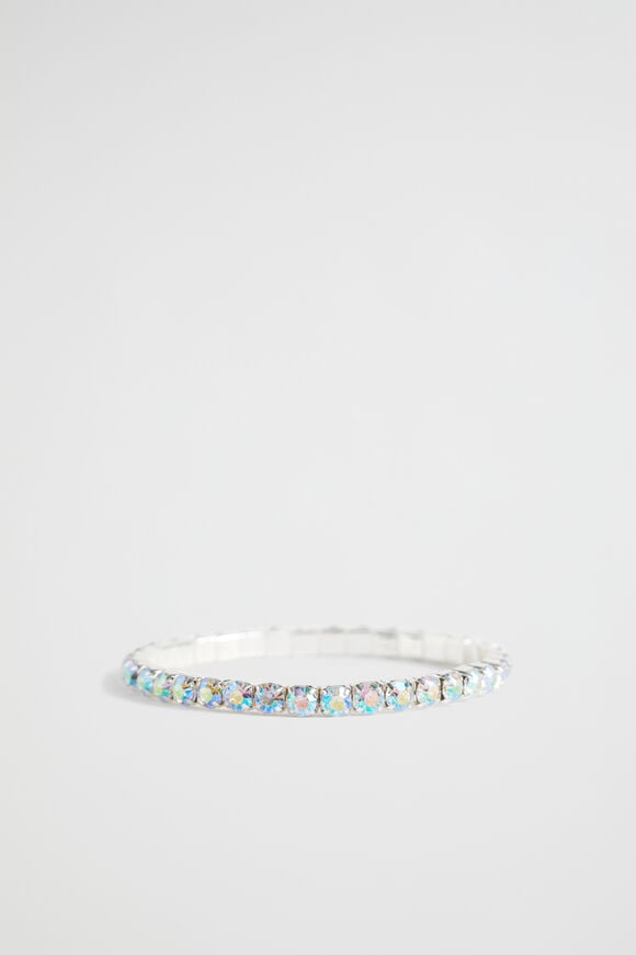 Diamante Stretch Bracelet  Iridescent  hi-res