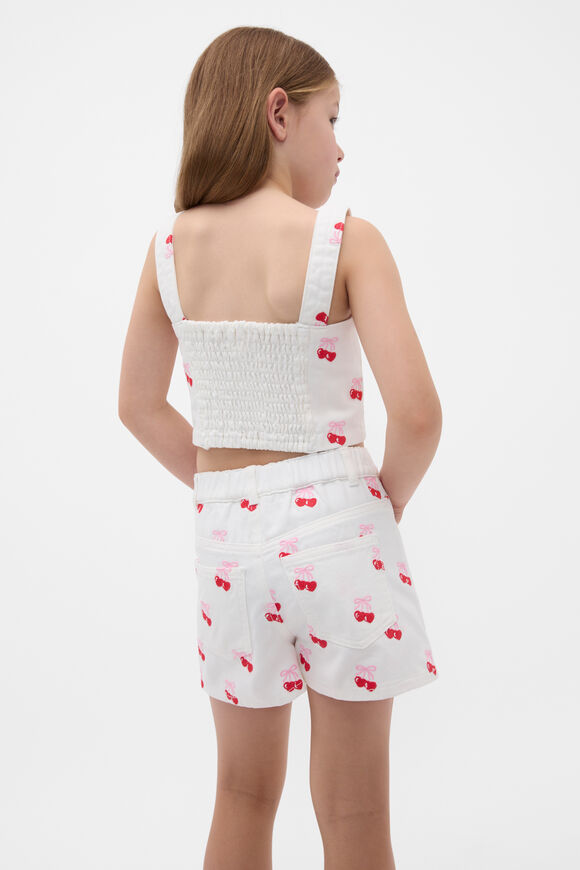 Heart Denim Skort  Canvas  hi-res