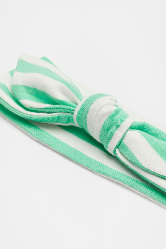 Stripe Rib Headband  Pine Lime Stripe  hi-res