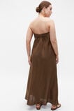 Core Linen Strapless Maxi Dress  Dark Praline  hi-res