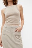 Tailored Utility Suit Skirt  Cool Sand  hi-res