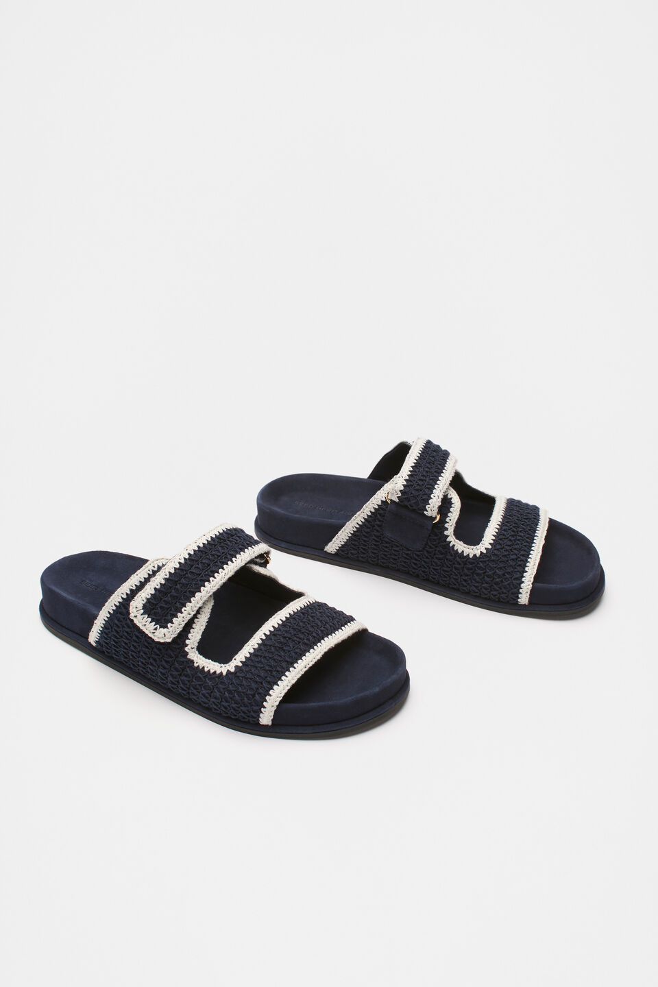 Ella Crochet Slide  Midnight Sky