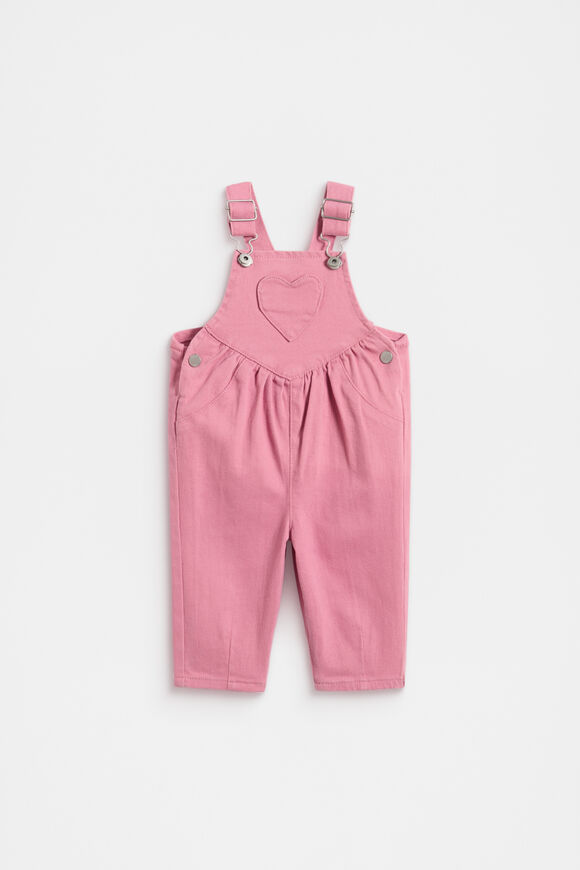Heart Denim Overall  Raspberry  hi-res