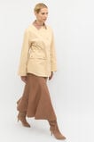 Leather Fit and Flare Skirt  Amaretto  hi-res