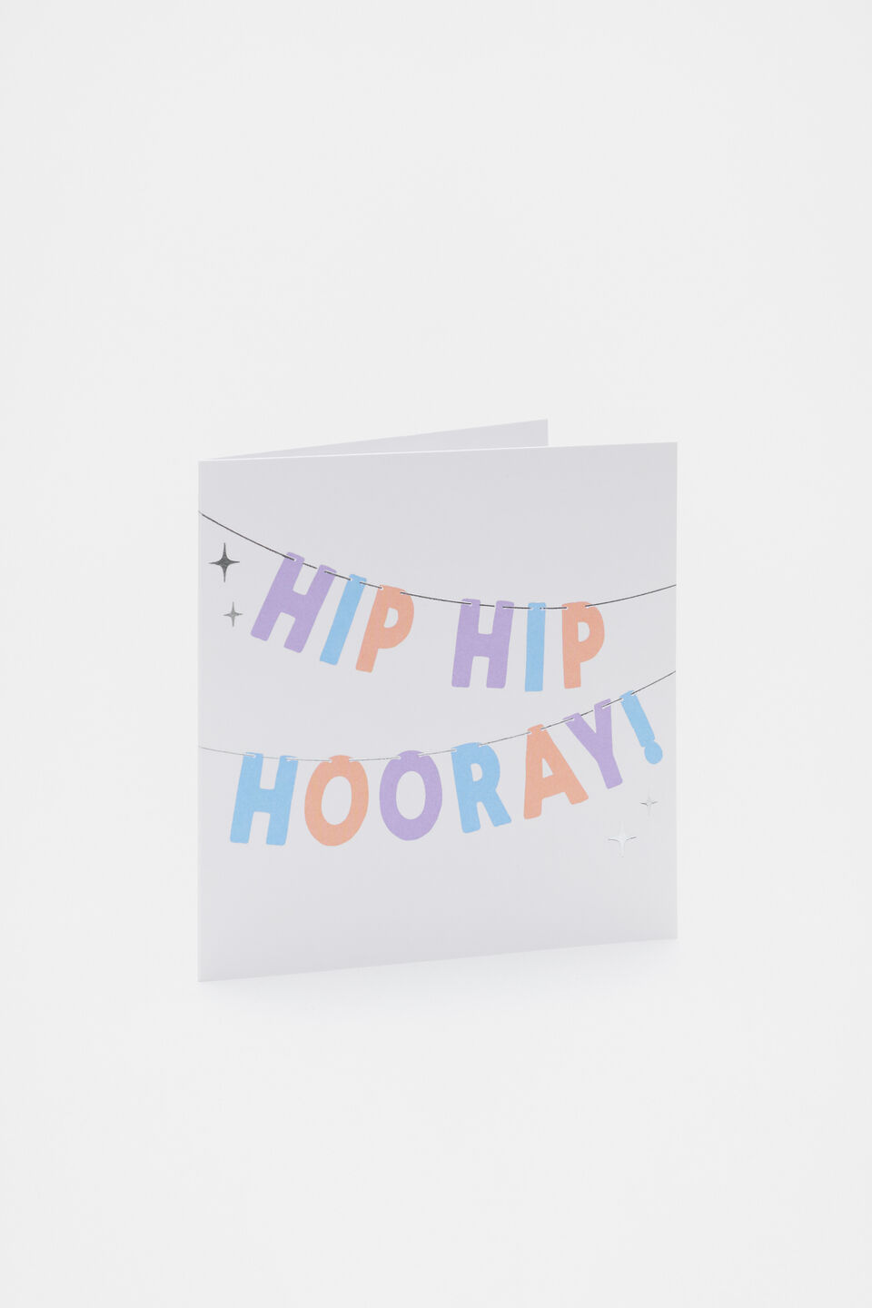Hip Hip Hooray Card  Multi