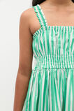 Stripe Smocked Dress  Jewel Green  hi-res