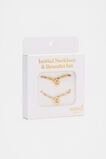 Initial Necklace And Bracelet Set  G  hi-res