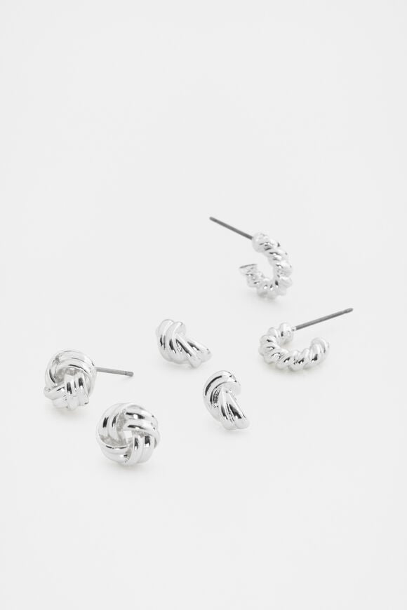 Looped Ear Pack  Silver  hi-res