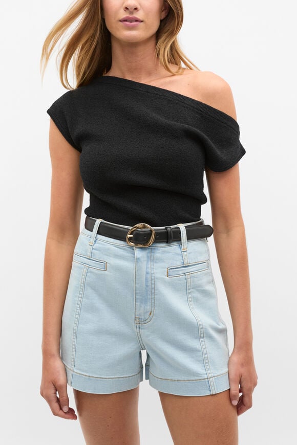 Everly Buckle Belt  Black  hi-res