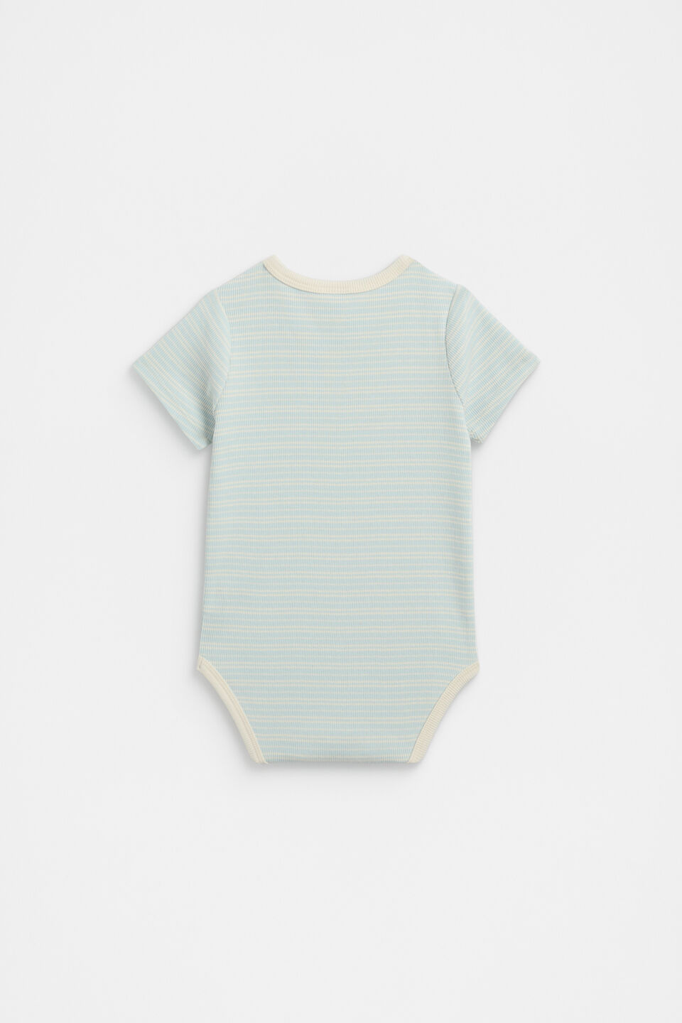 Logo Rib Bodysuit  Soft Blue