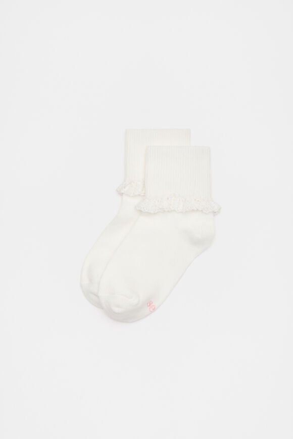 Baby Frill Sock  Vanilla  hi-res