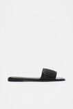 Holly Woven Slide  Black  hi-res