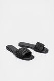 Holly Woven Slide  Black  hi-res