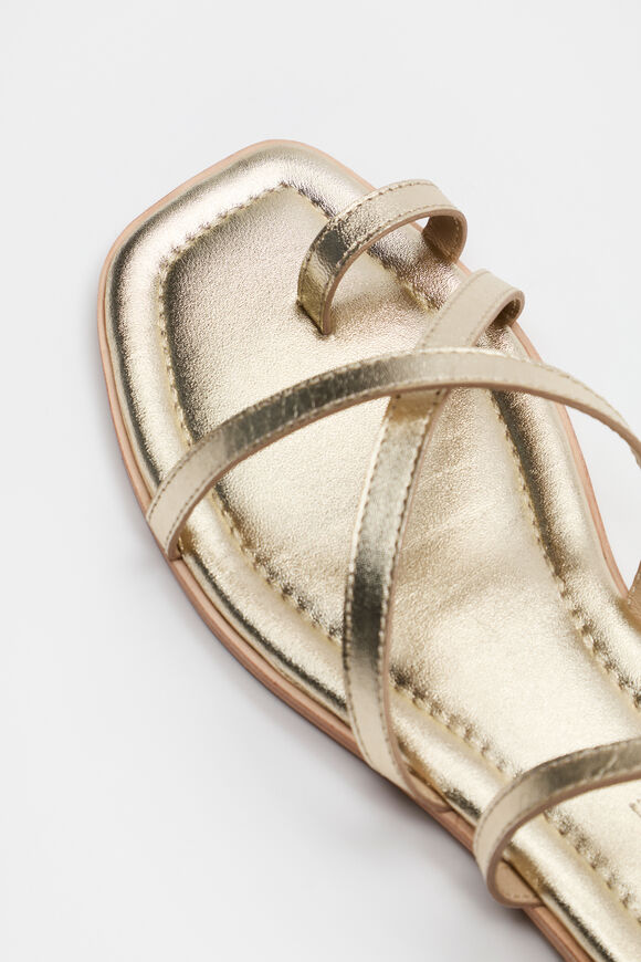 Addison Flat Sandal  Pale Gold  hi-res