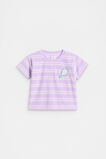 Striped Terry Tee  Soft Lilac  hi-res