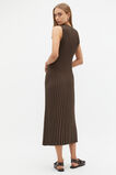 Pleated Knit Tank Dress  Dark Espresso  hi-res