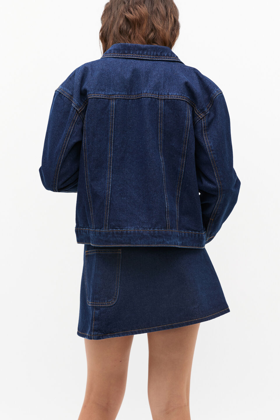 Cargo Denim Skirt  Rinse Wash