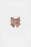 Heritage Scallop Bow Duck Clip  Chocolate Shake  hi-res