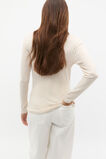 Australian Merino Crew Neck Top  Oat Marle  hi-res