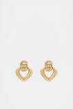 Heart Loop Earring  Gold  hi-res