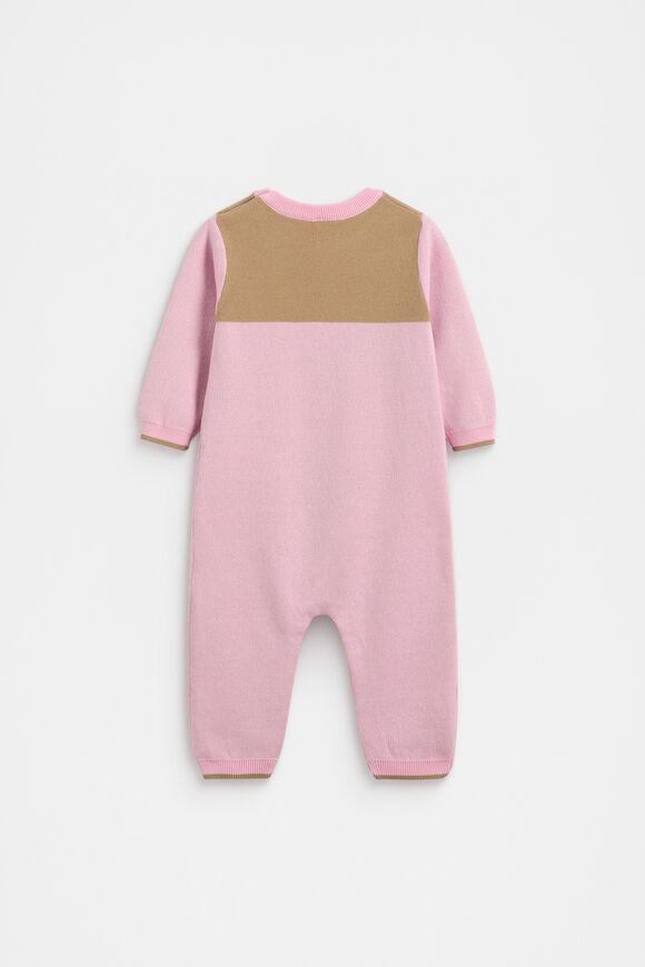 Logo Knit Jumpsuit  Petal Pink  hi-res