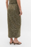 Sequin Lace Skirt  Olive Leaf  hi-res