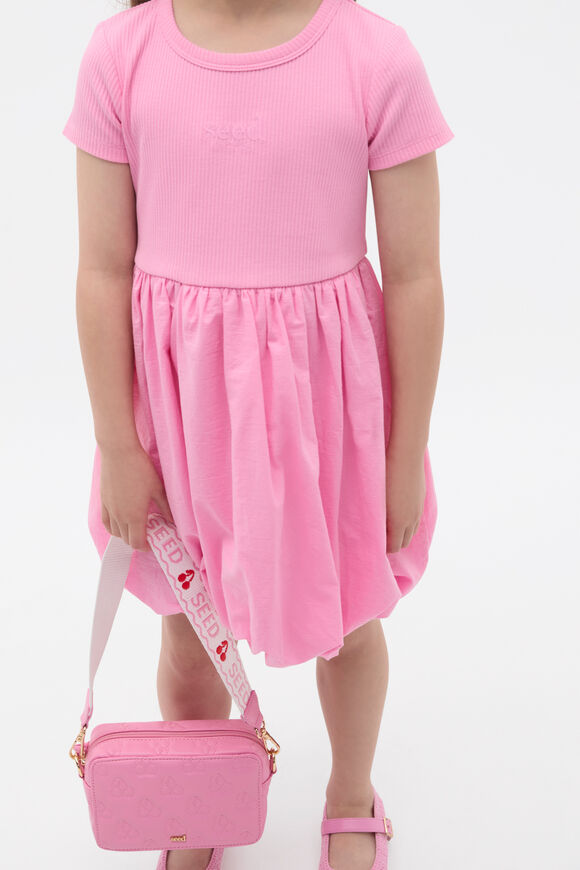 Cherry Embroidered Camera Bag  Candy Pink  hi-res