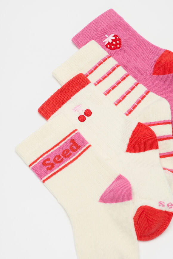 Sock 4 Pack  Pink Multi  hi-res