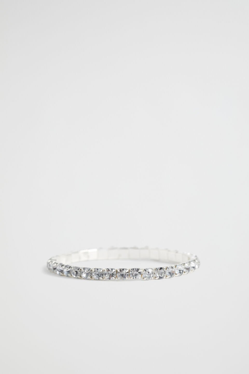 Diamante Stretch Bracelet  Clear