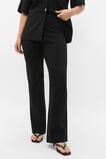 Crepe Knit Pintuck Pant  Black  hi-res