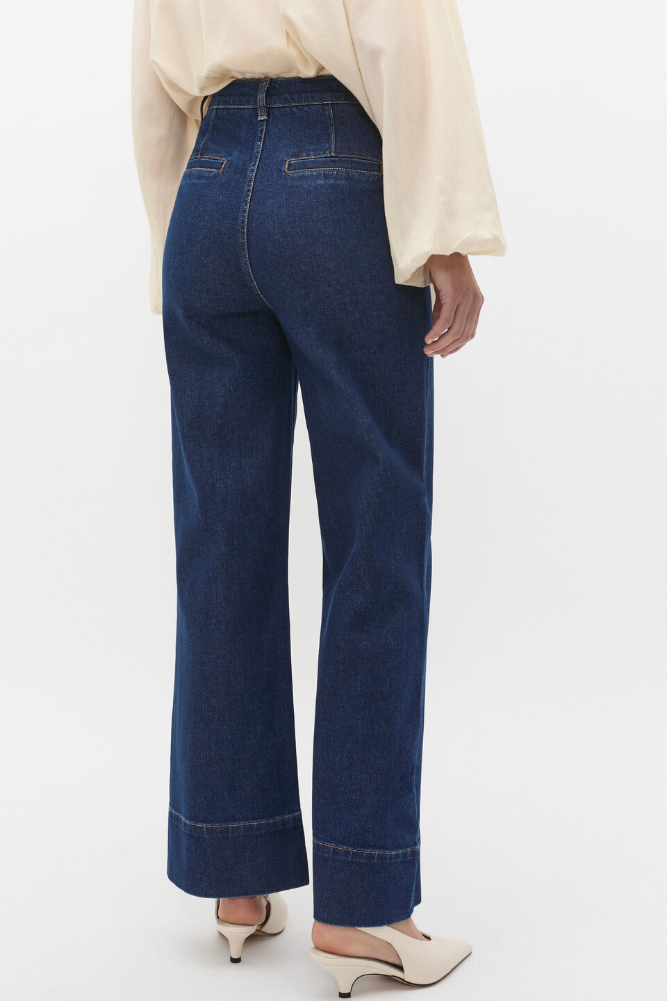 Core Wide Leg Pocket Jean  Neptune Wash