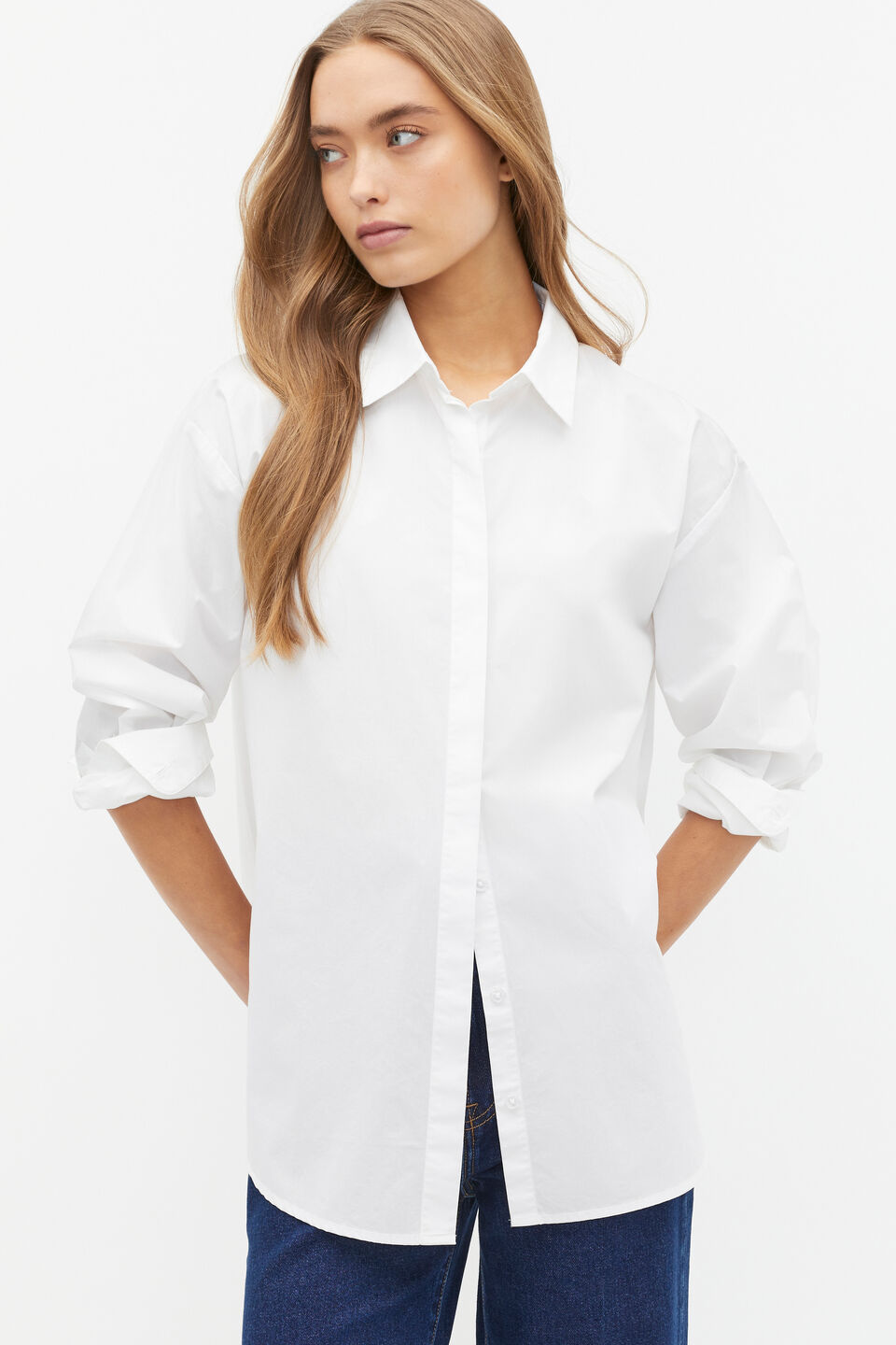 Poplin Classic Shirt  Whisper White