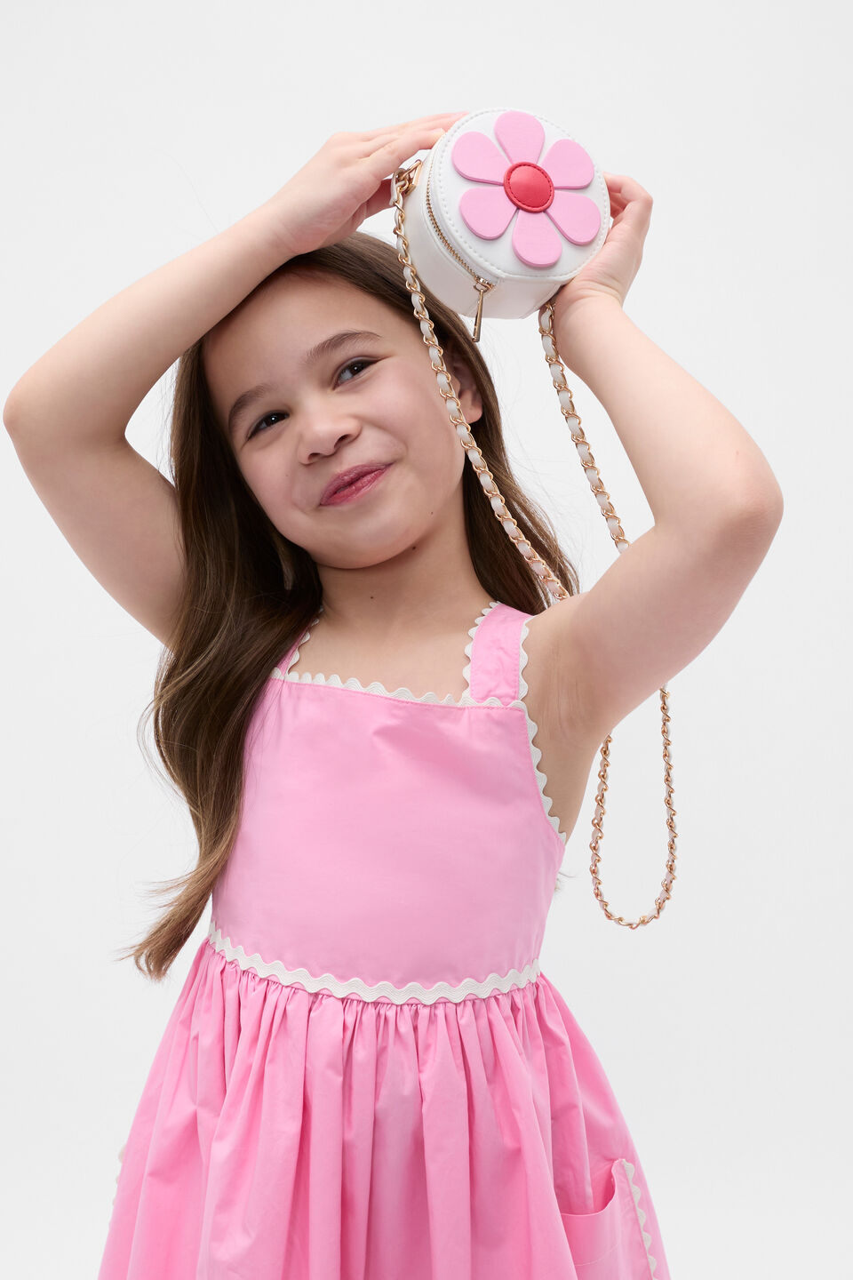 Flower Mini Cross Body  Candy Pink