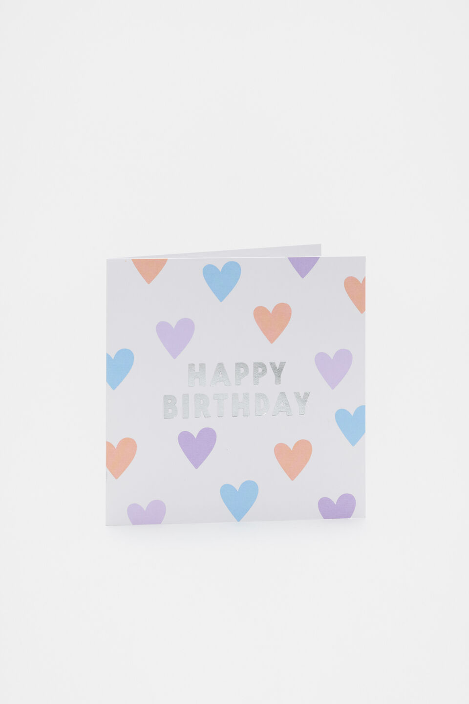 Happy Birthday Hearts Card  Multi