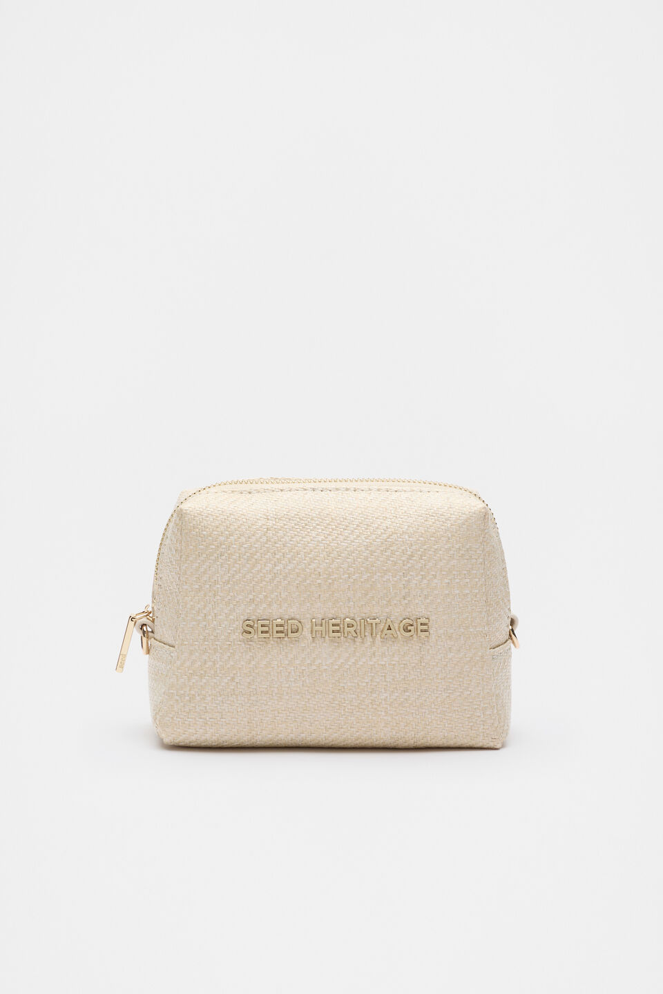 Logo Cosmetic Bag Small  Natural