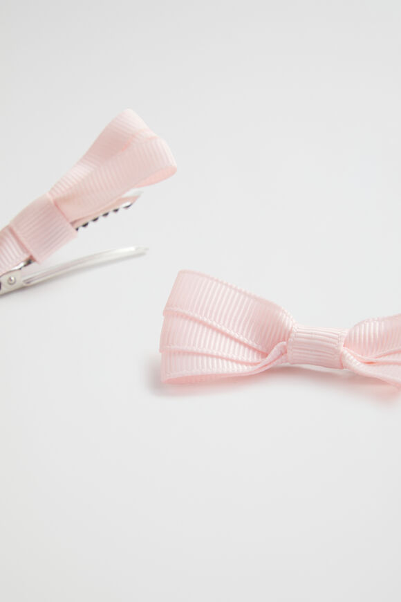Grosgrain Bow Duck Clip  Dusty Rose  hi-res
