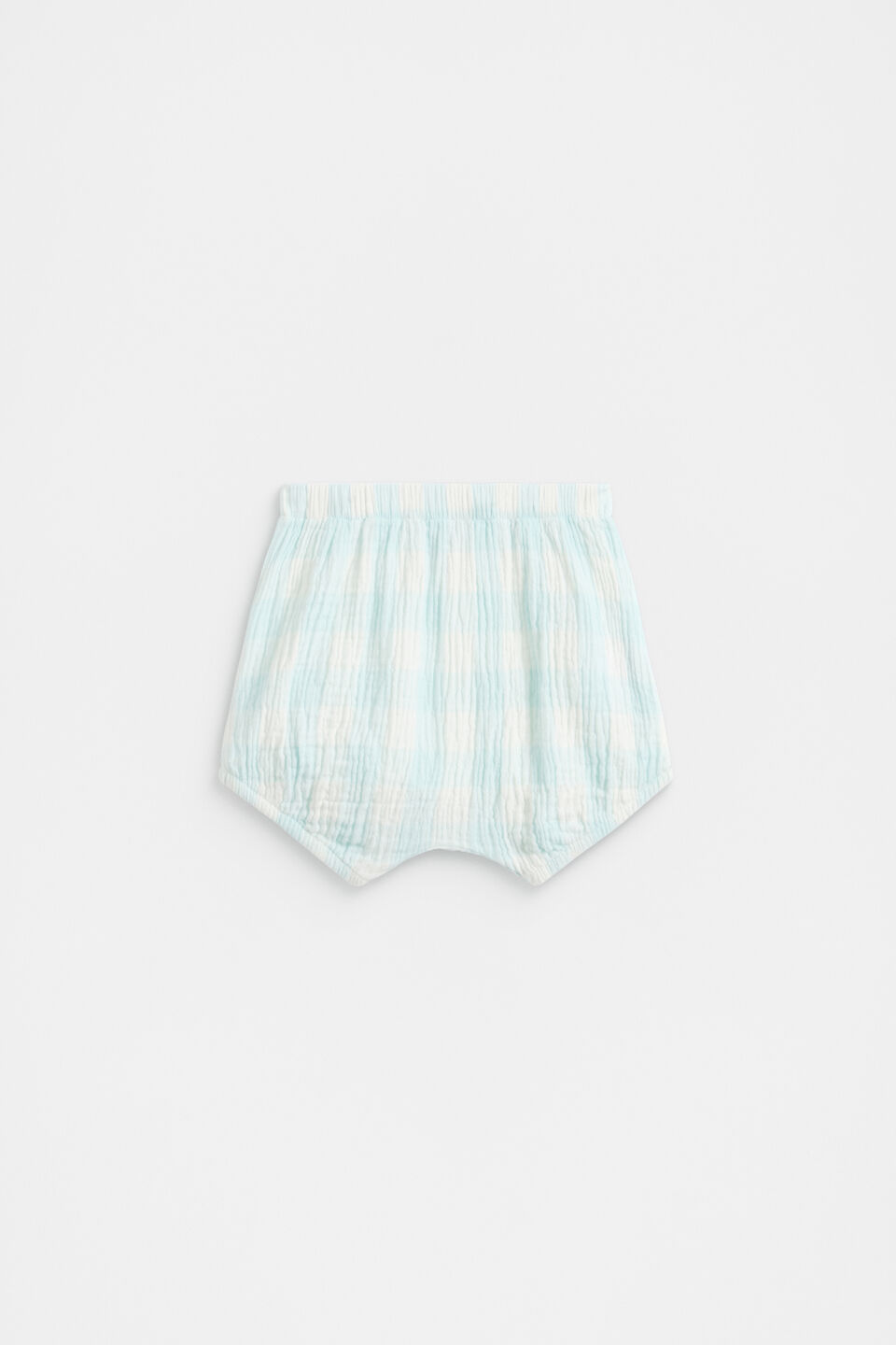 Gingham Short  Glacier Blue