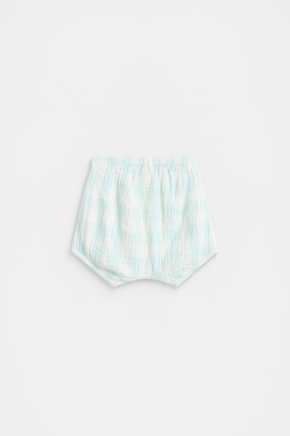 Gingham Short  Glacier Blue