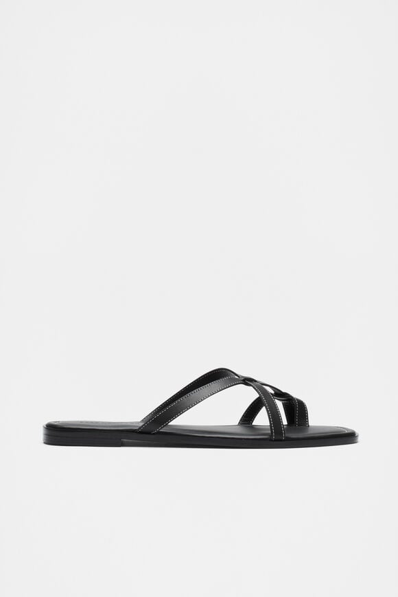 Clara Flat Slide  Black  hi-res