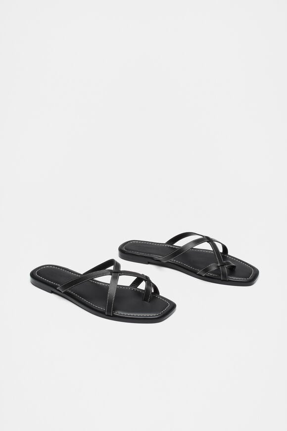 Clara Flat Slide  Black  hi-res
