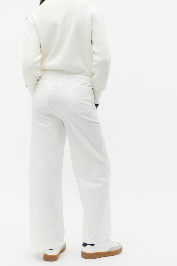 Elasticated Patch Pant  Light Cream  hi-res