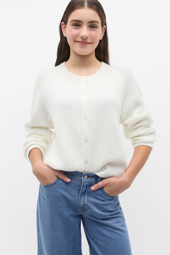 Rib Knit Cardigan  Canvas  hi-res