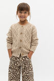 Cable Knit Cardigan  Caramel Marle  hi-res