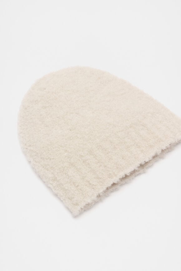 Boucle Beanie  Oat Marle  hi-res