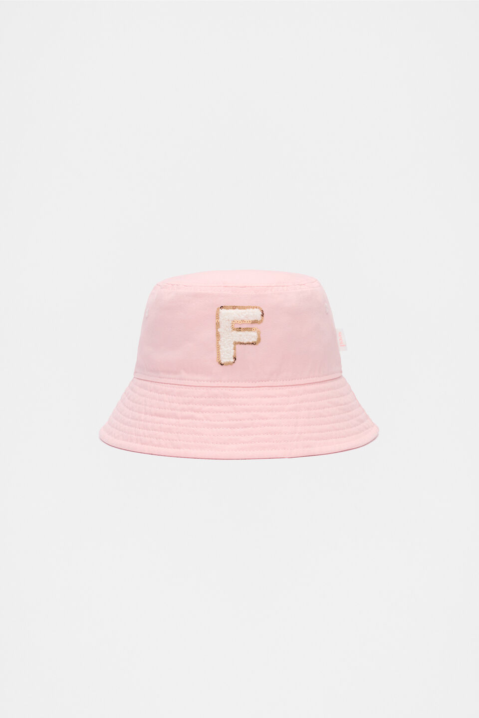 Pink Initial Bucket Hat  F